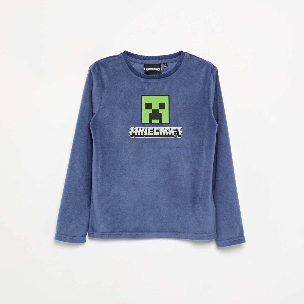'Minecraft' 2-piece fleece pajamas - Long-sleeved T-shirt + pants BLUE