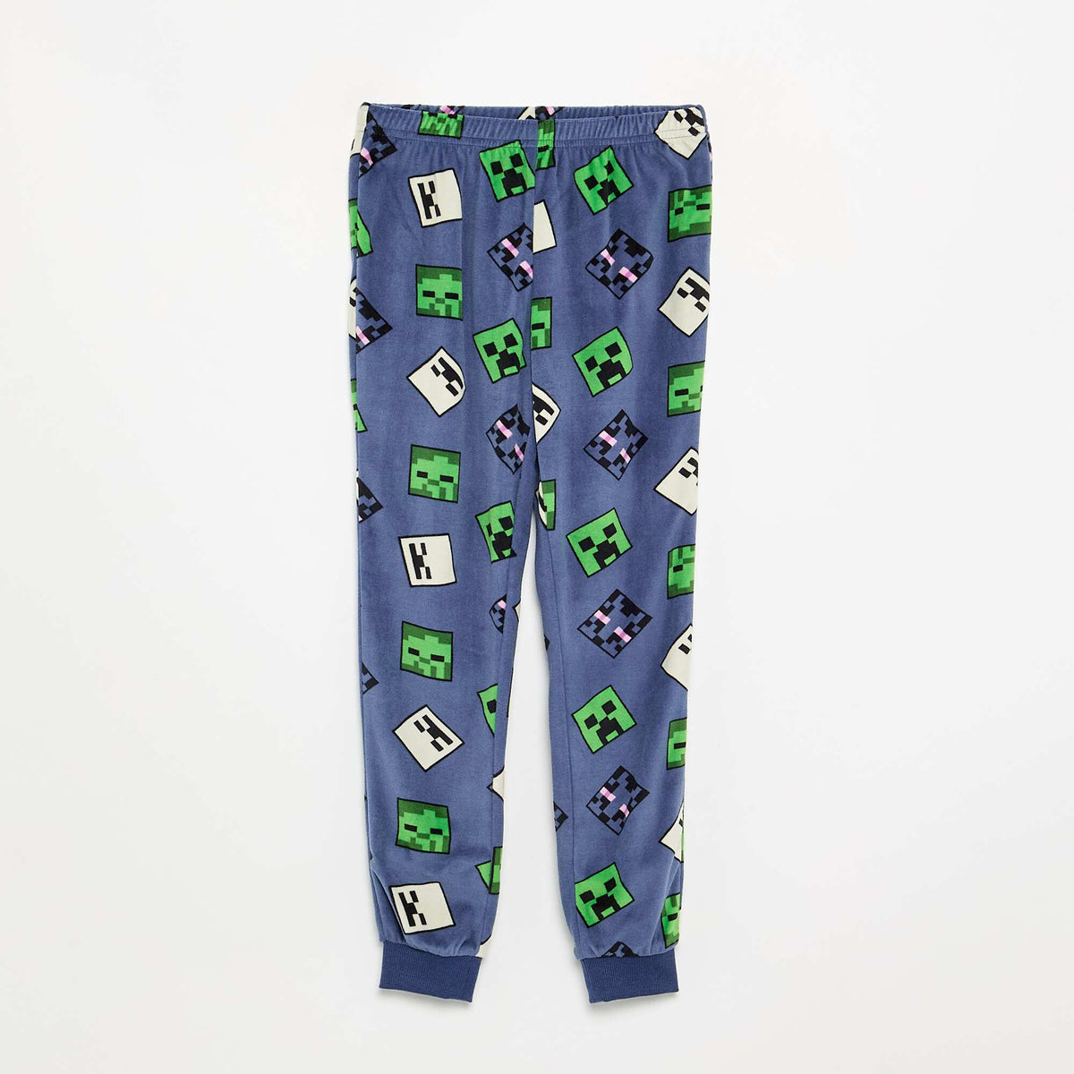'Minecraft' 2-piece fleece pajamas - Long-sleeved T-shirt + pants BLUE