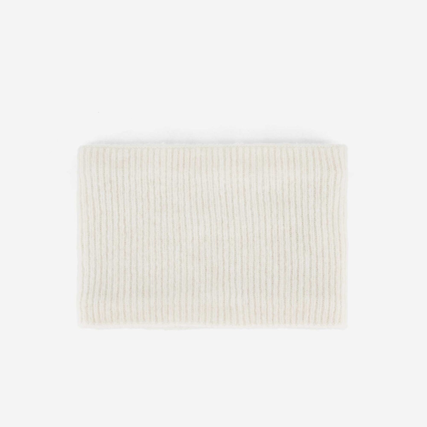 Fleece-Lined Knitted Neck Warmer BEIGE