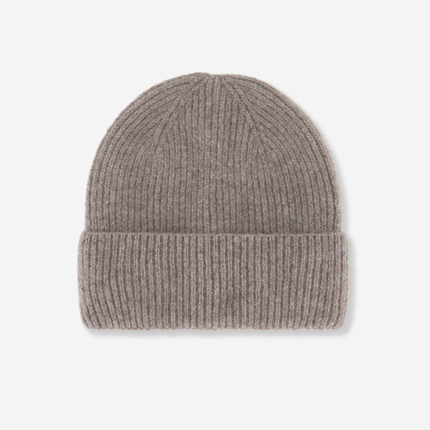 Solid Ribbed Knit Beanie BEIGE