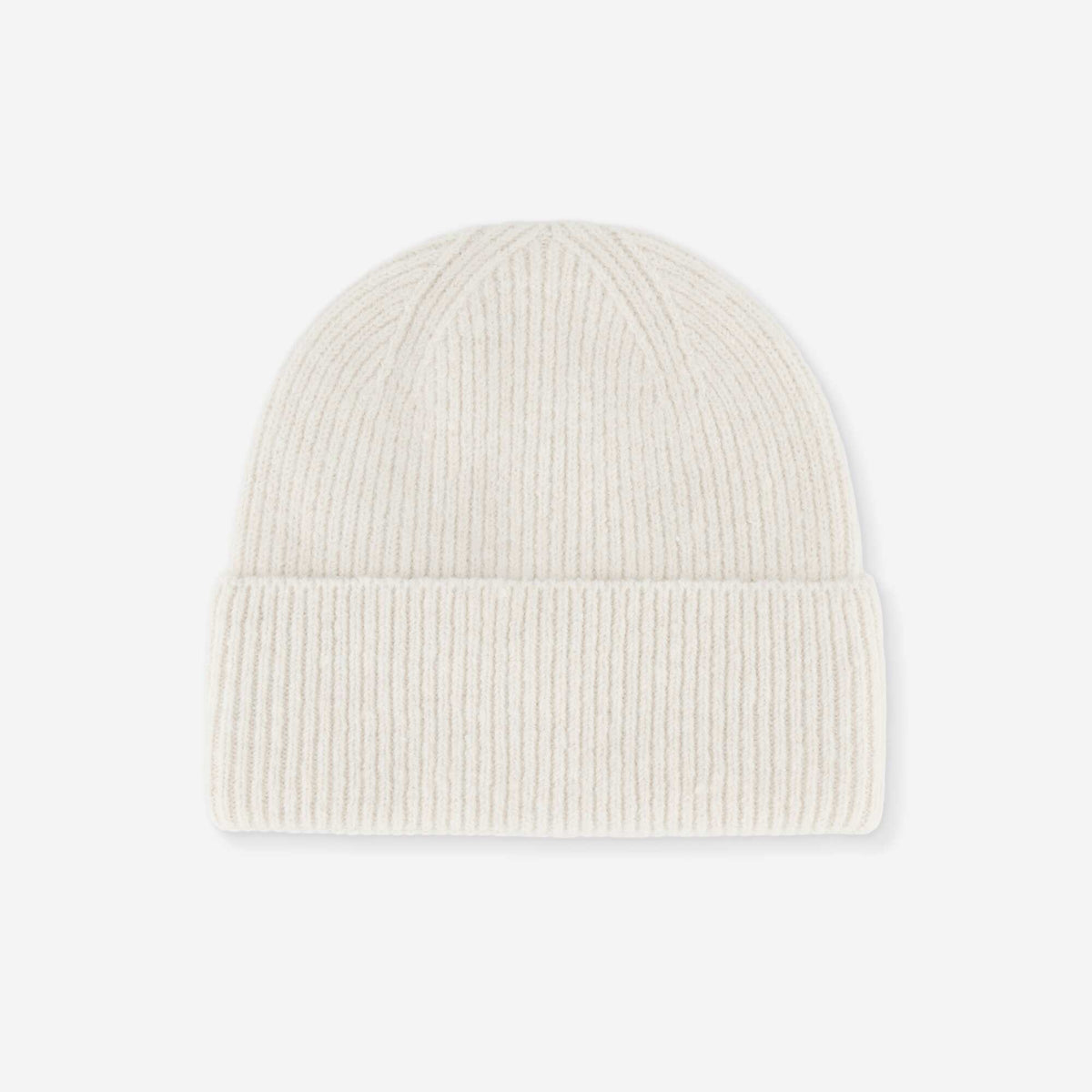 Solid Beanie with Cuff BEIGE