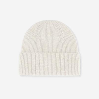 Solid Beanie with Cuff BEIGE