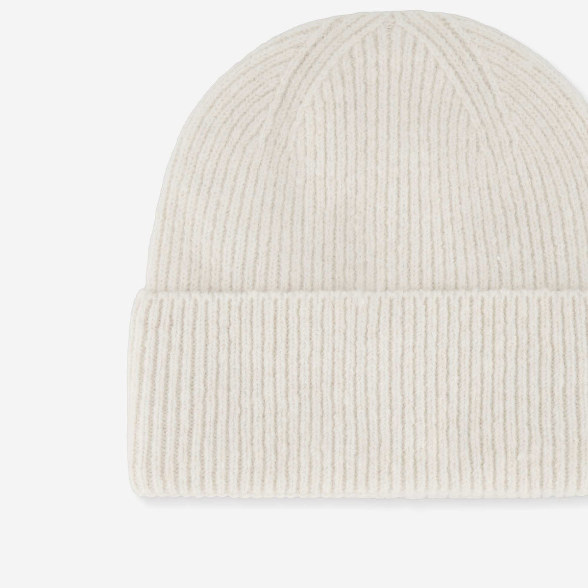 Solid Beanie with Cuff BEIGE