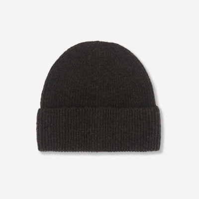 Solid Beanie with Cuff BROWN