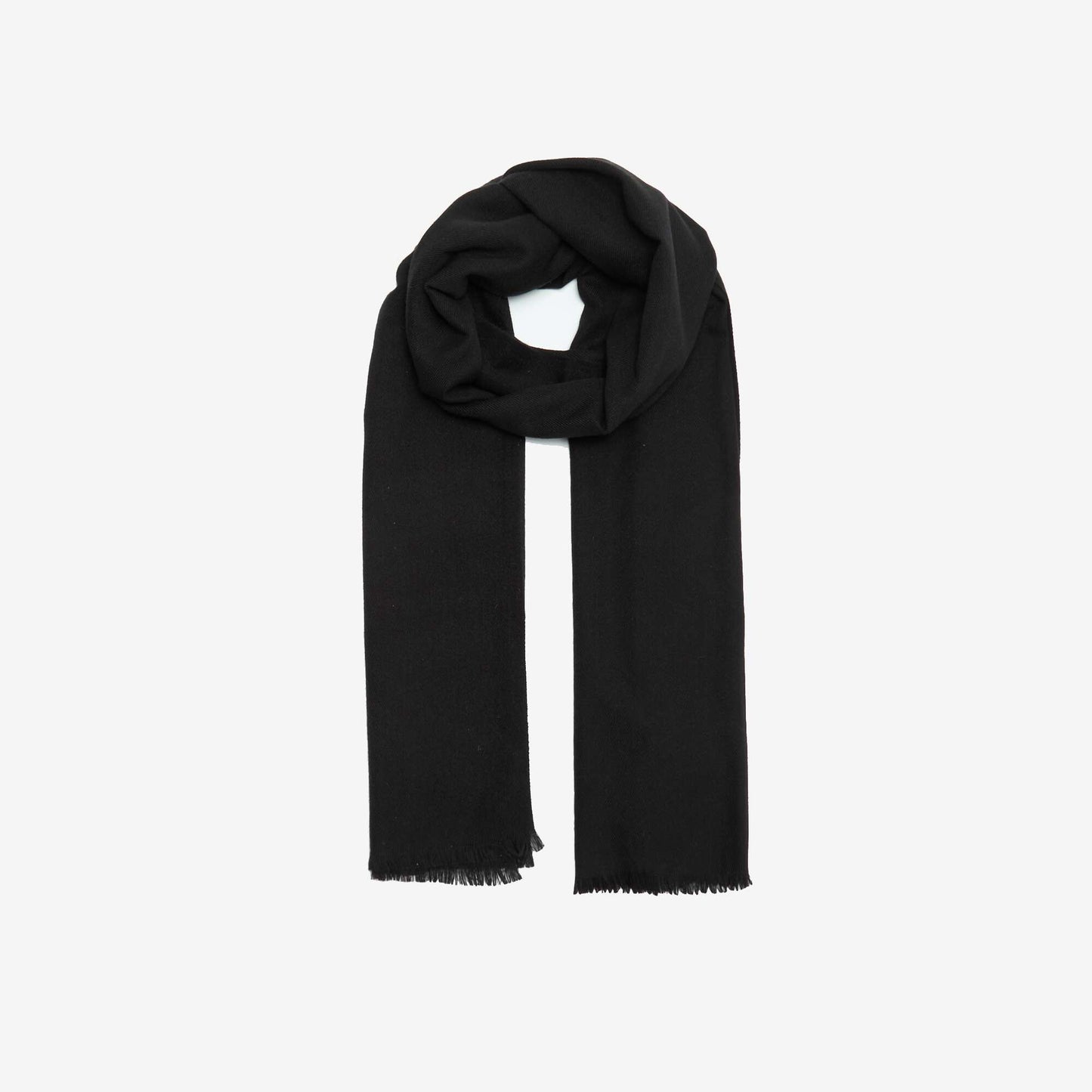 Oversized Rectangular Scarf BLACK
