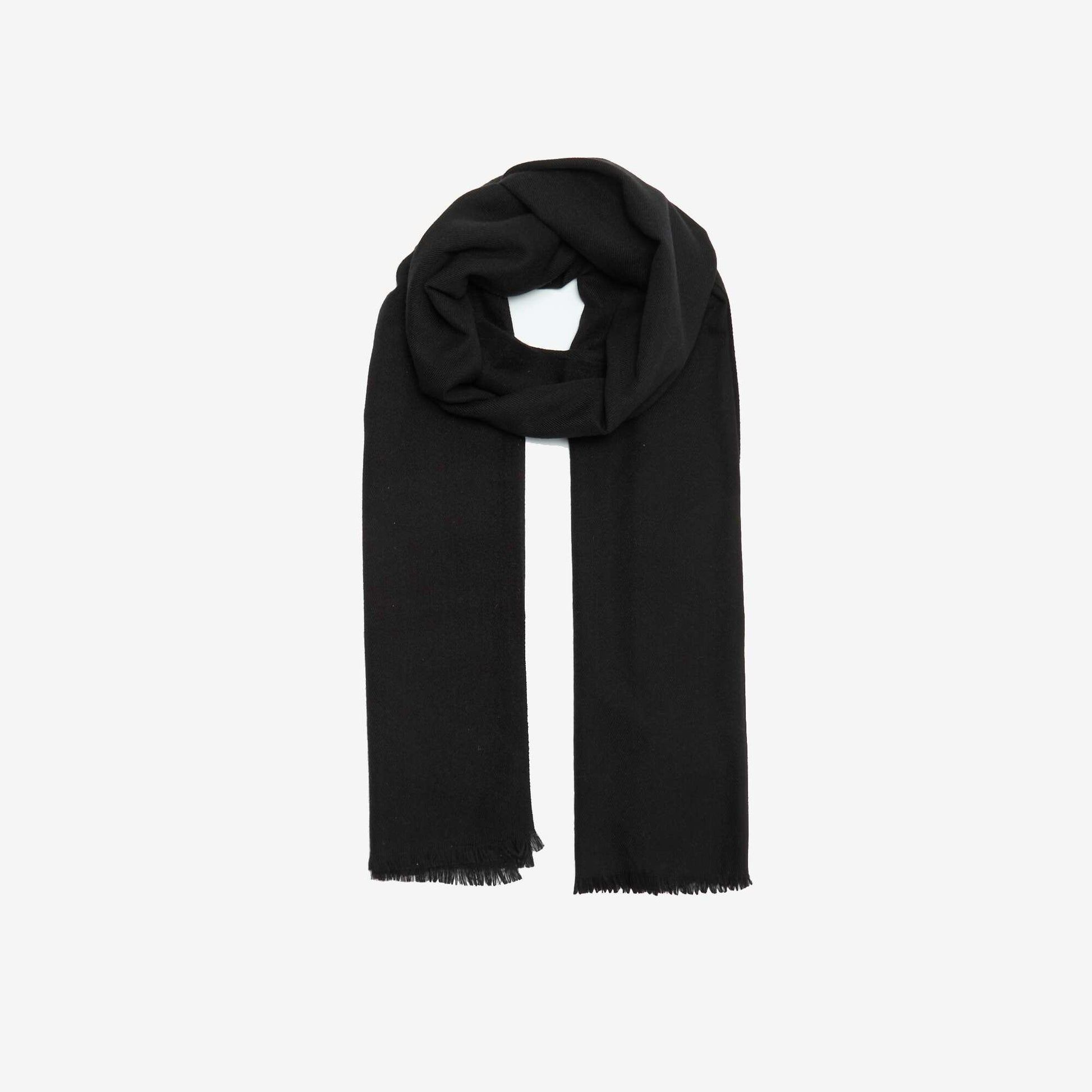 Oversized Rectangular Scarf BLACK