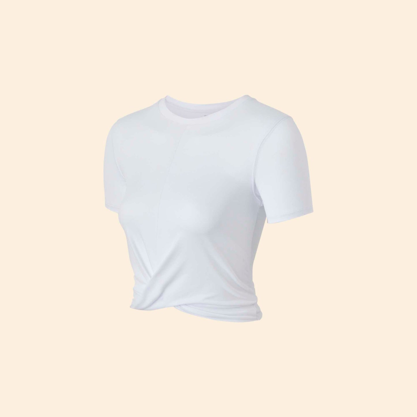 Ruched Sports T-shirt WHITE