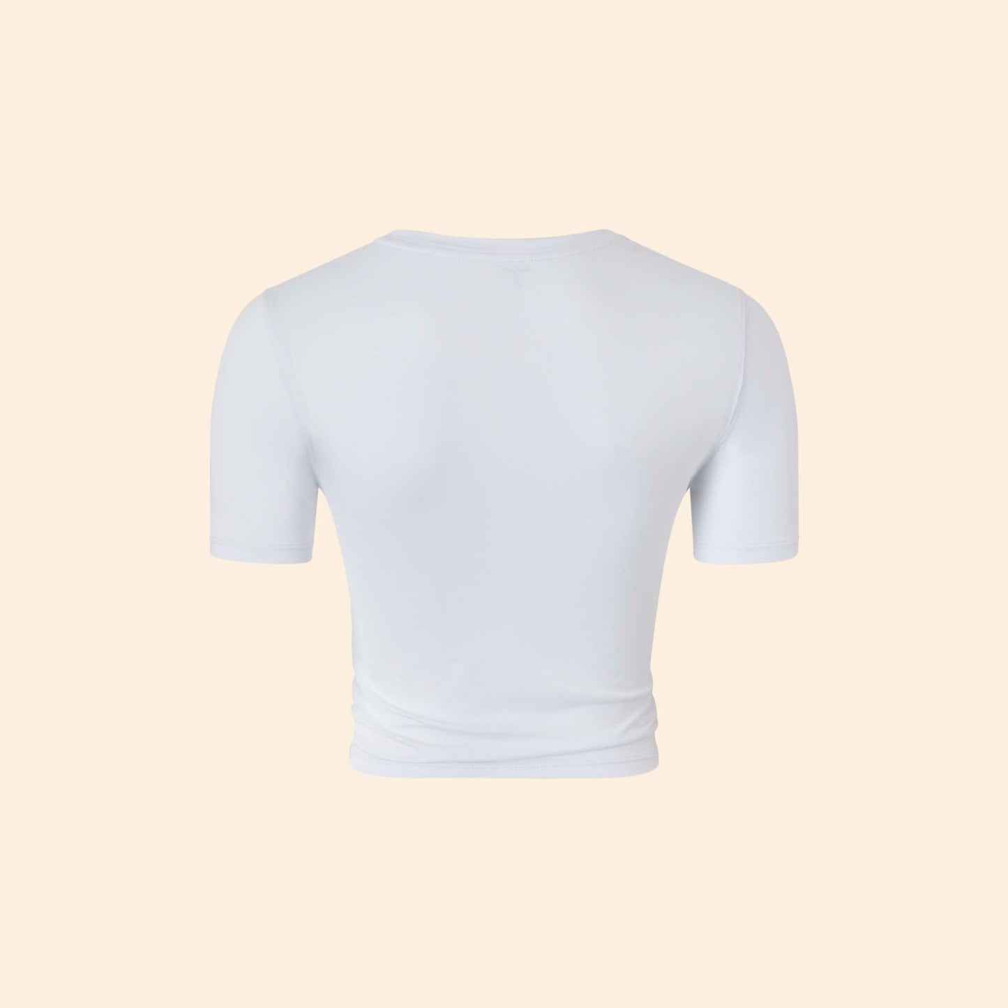 Ruched Sports T-shirt WHITE