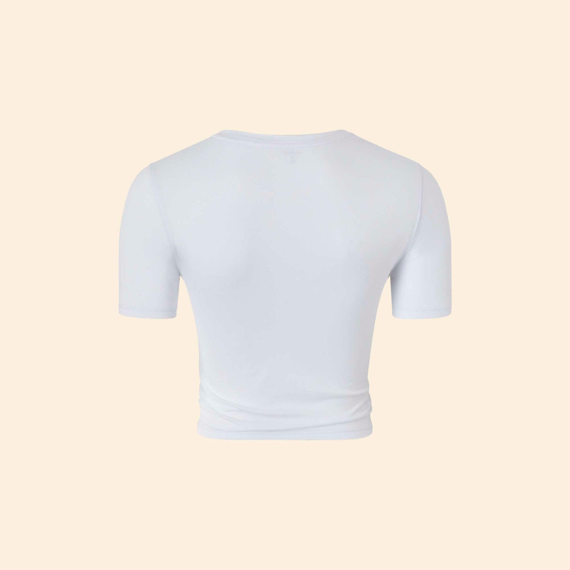Ruched Sports T-shirt WHITE