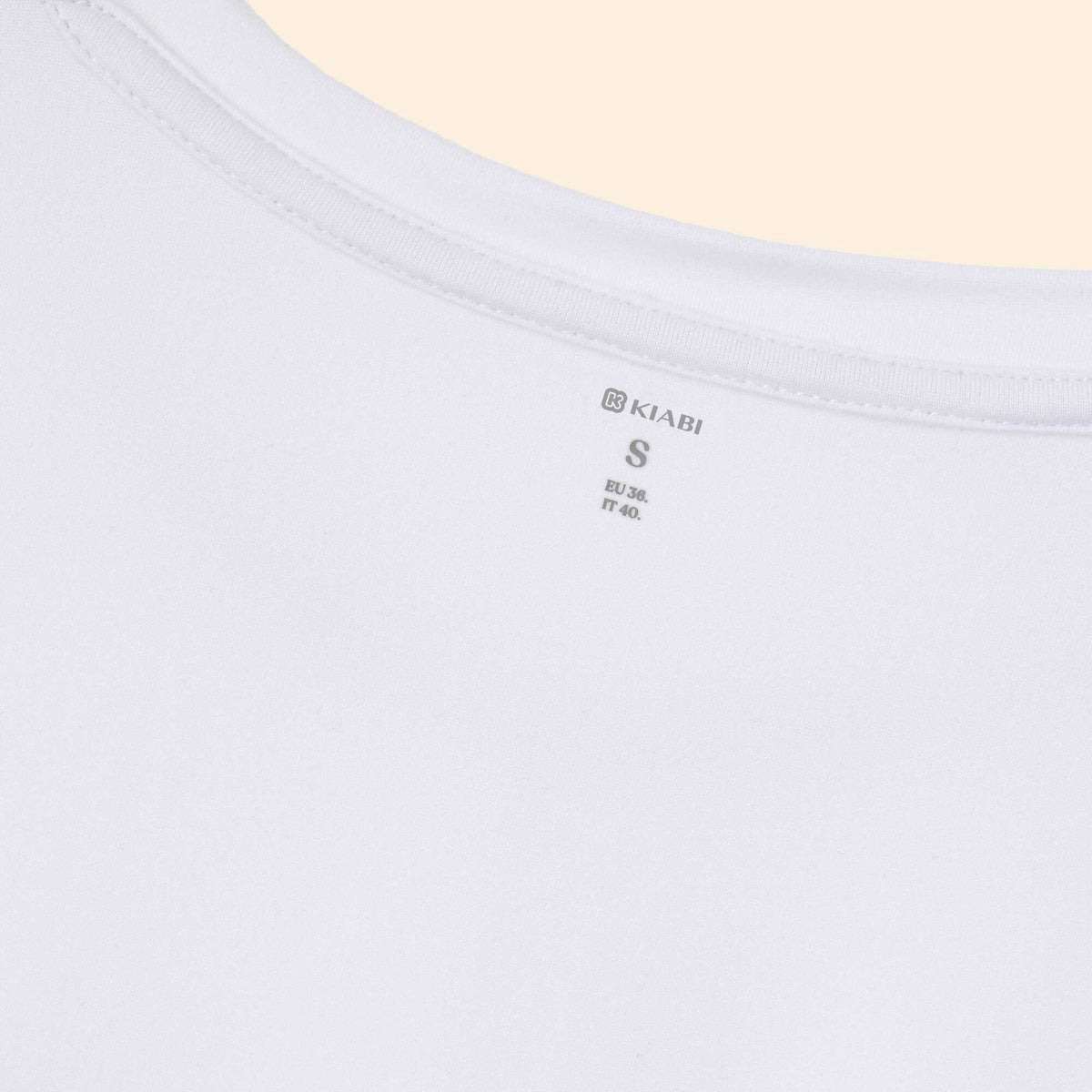 Ruched Sports T-shirt WHITE