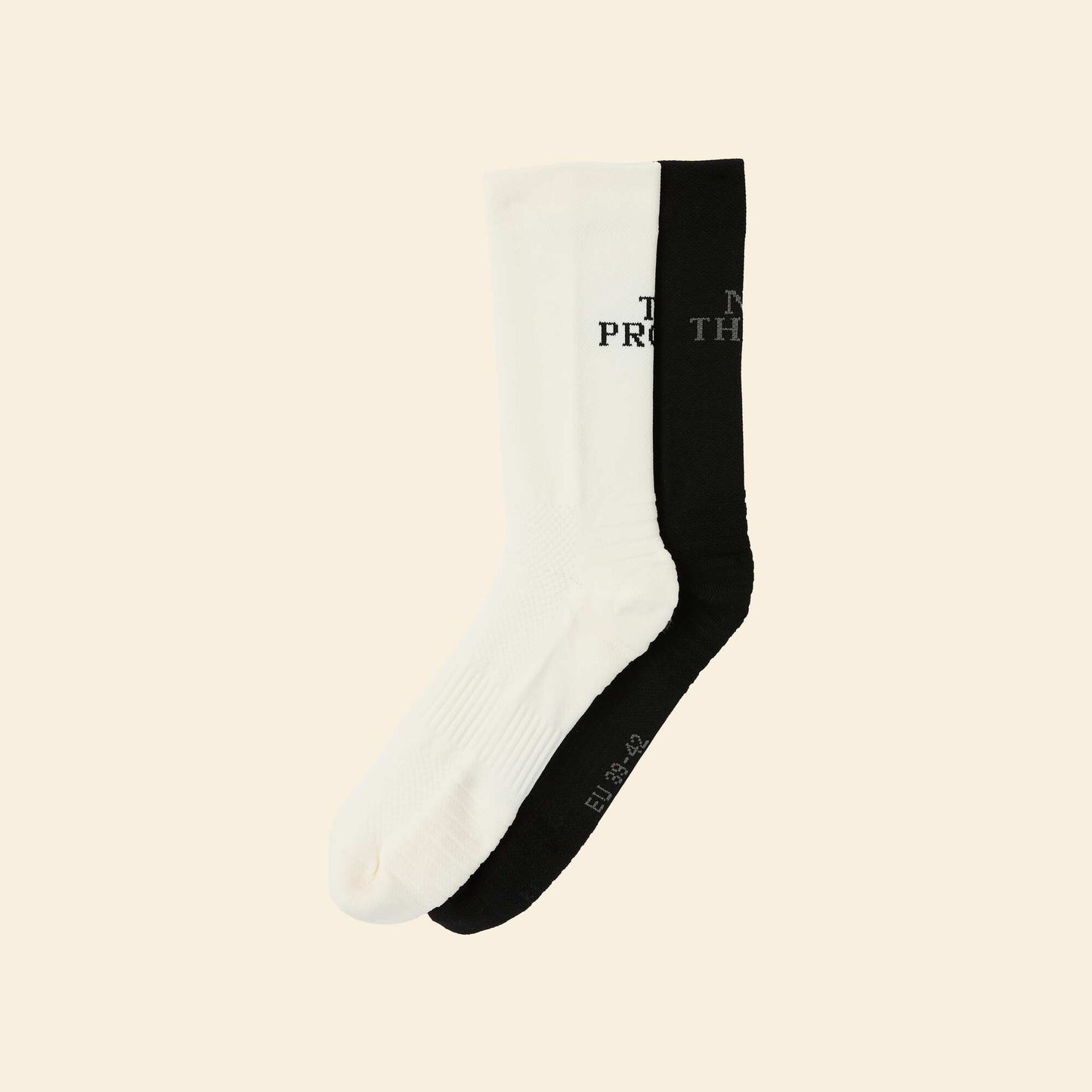 Pack of 2 socks with lettering BLACK