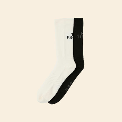 Pack of 2 socks with lettering BLACK
