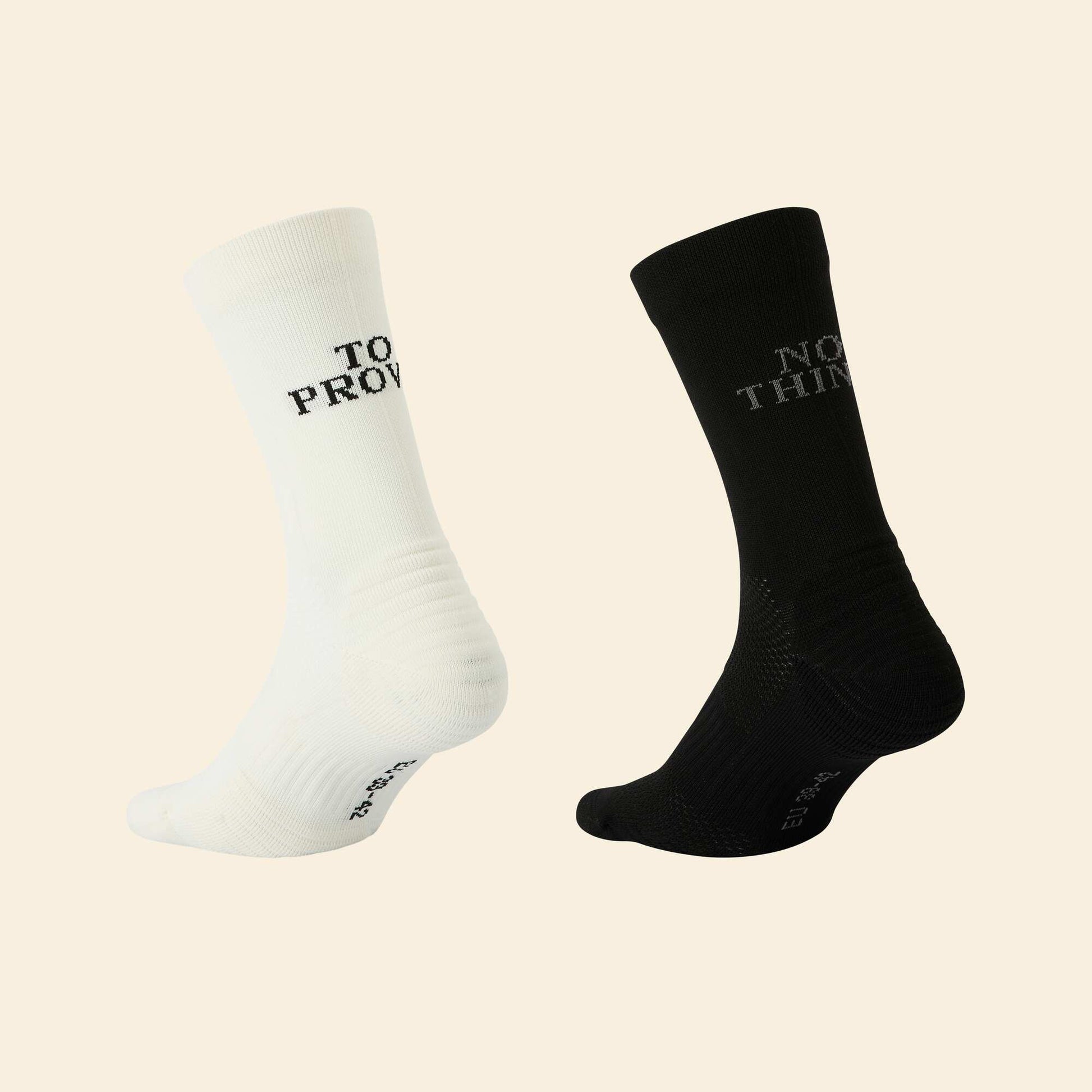 Pack of 2 socks with lettering BLACK