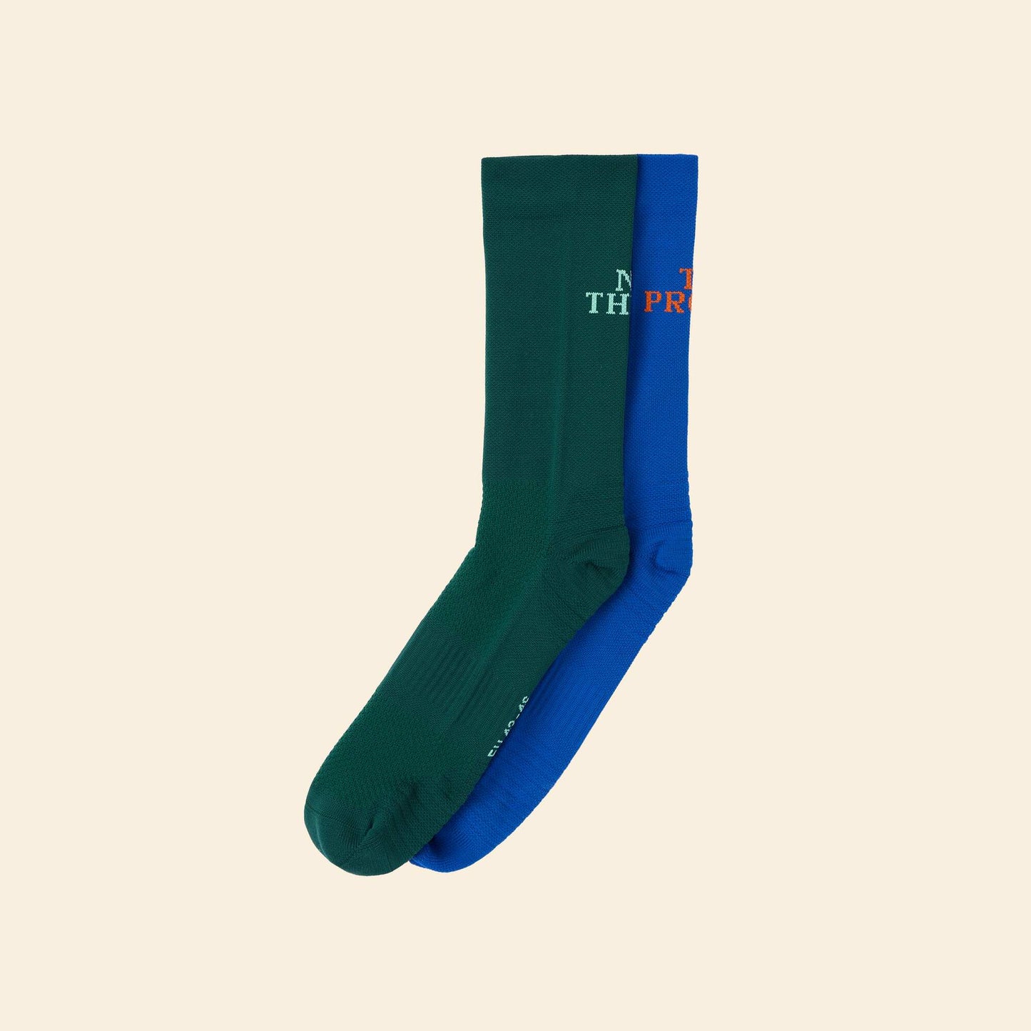 Pack of 2 socks with lettering GREEN