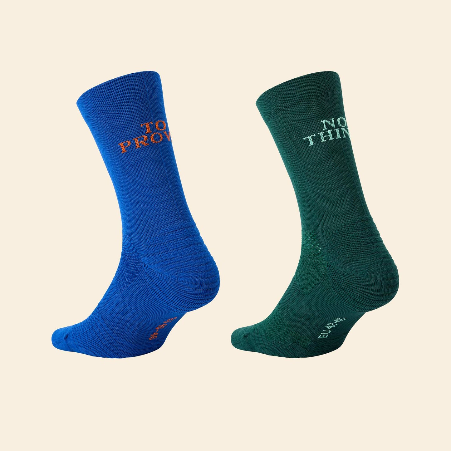 Pack of 2 socks with lettering GREEN