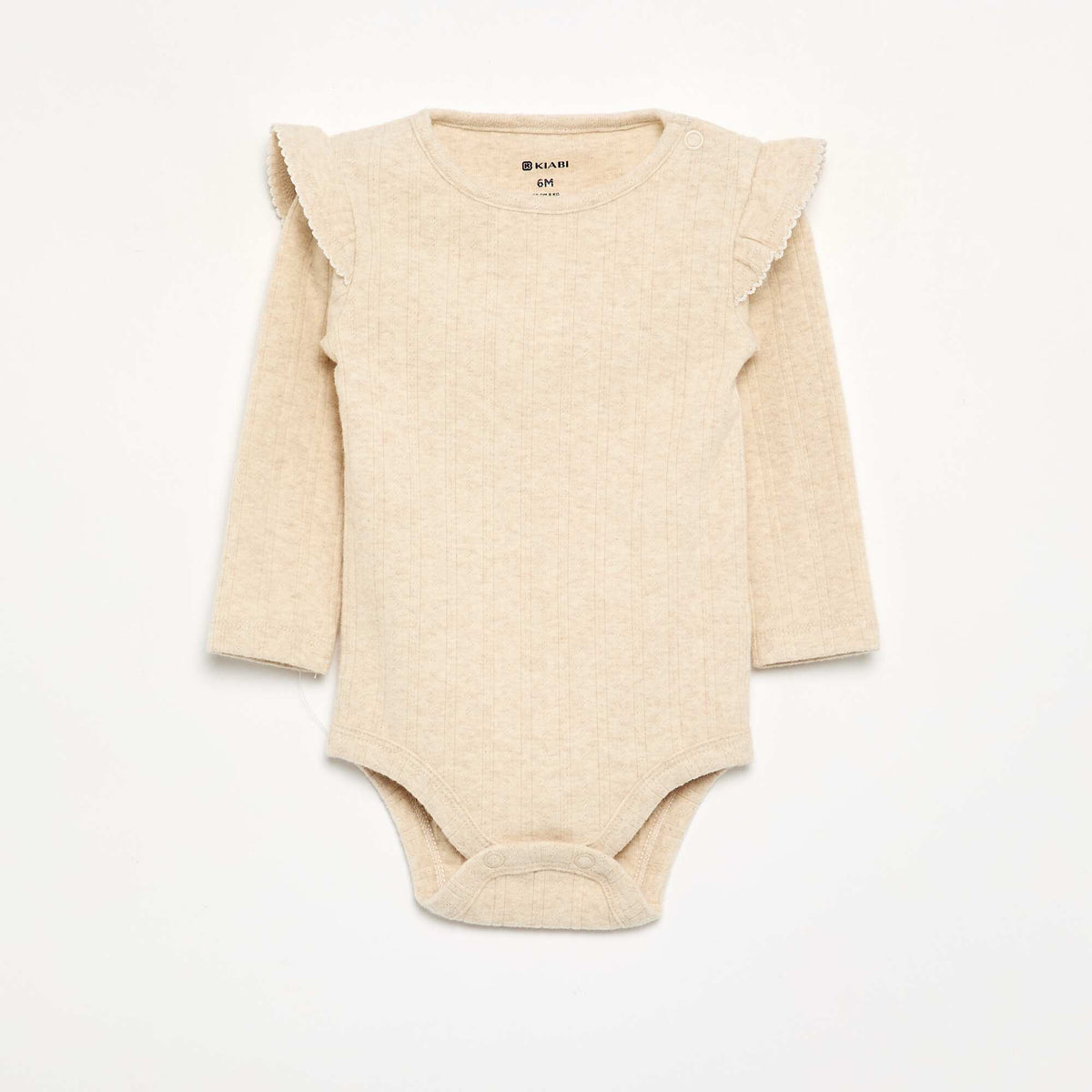 Patterned Bodysuits with Frilled Collar GREY