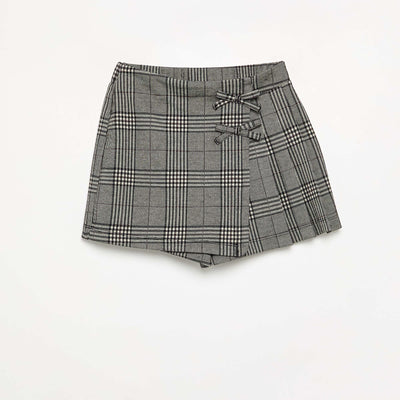 Patterned Skort GREY
