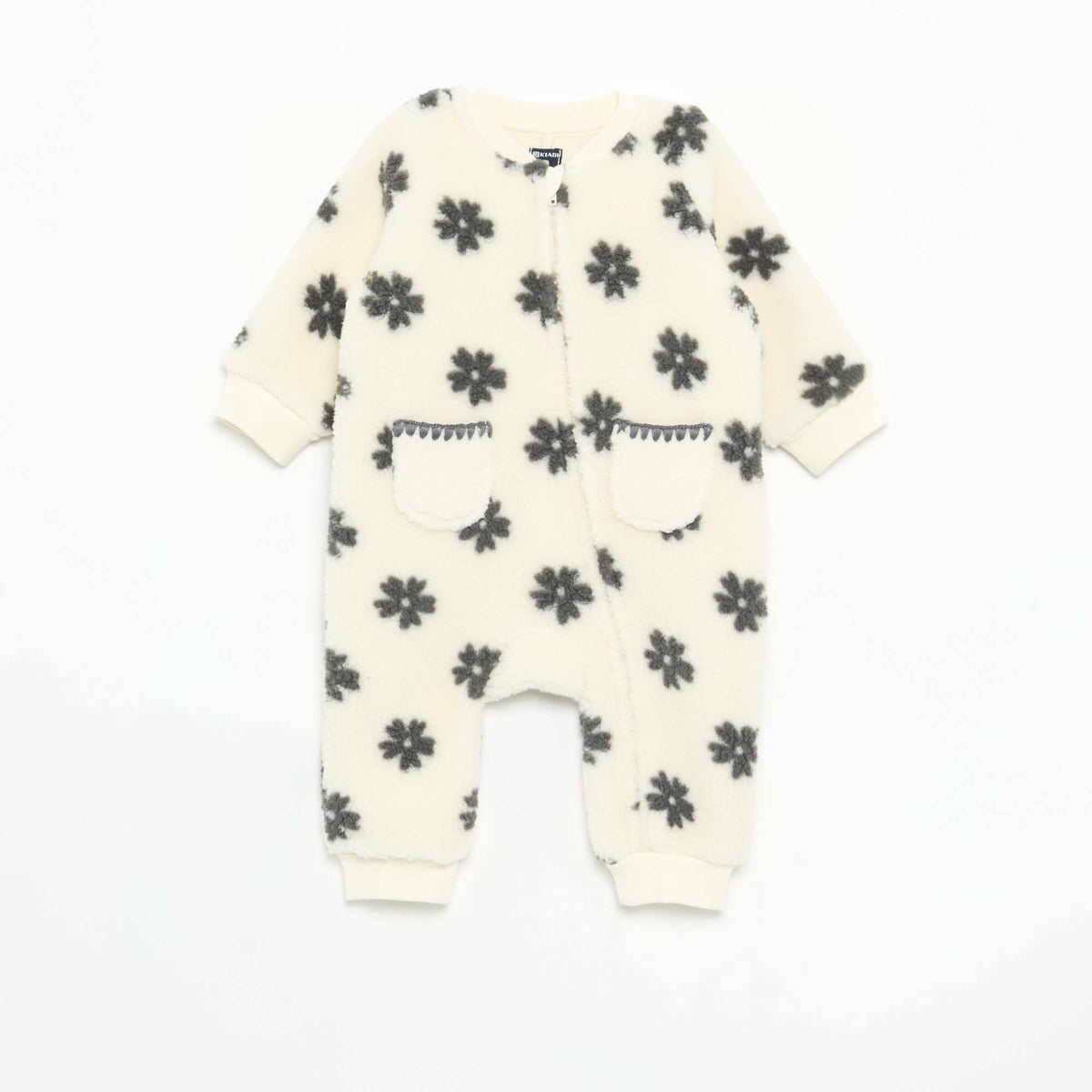 Ultra-Warm Fleece Baby Sleepsuit WHITE