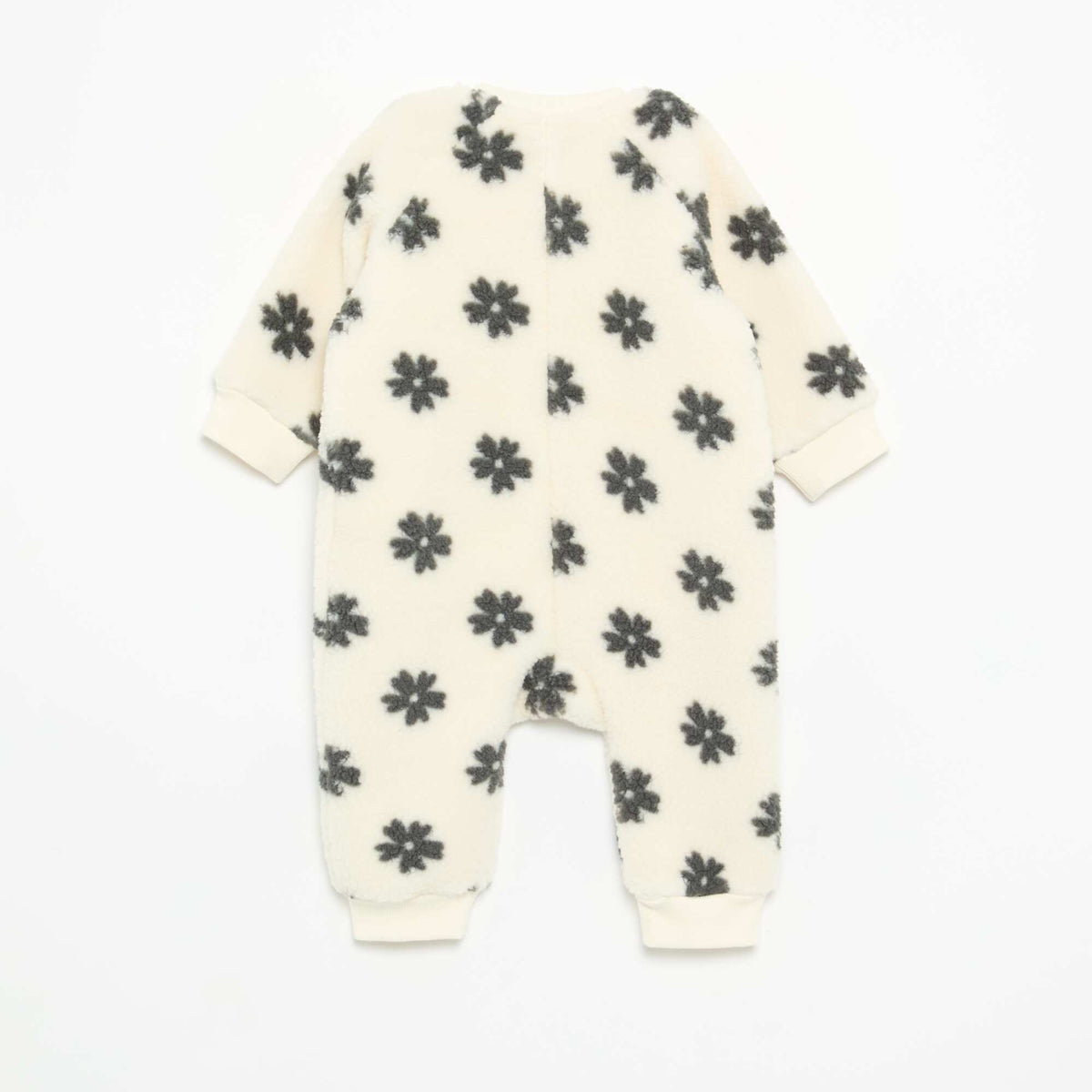Ultra-Warm Fleece Baby Sleepsuit WHITE