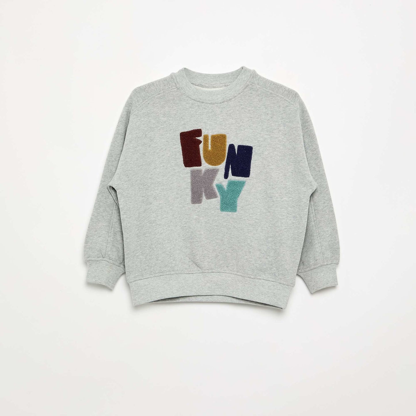 Printed Oversized Sweatshirt GREY