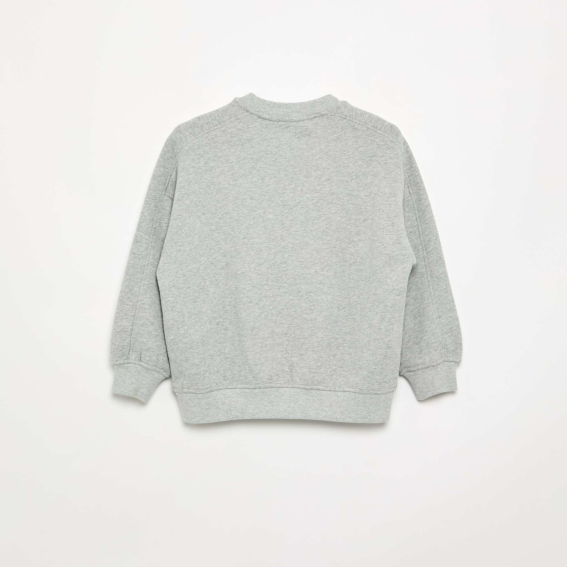 Printed Oversized Sweatshirt GREY