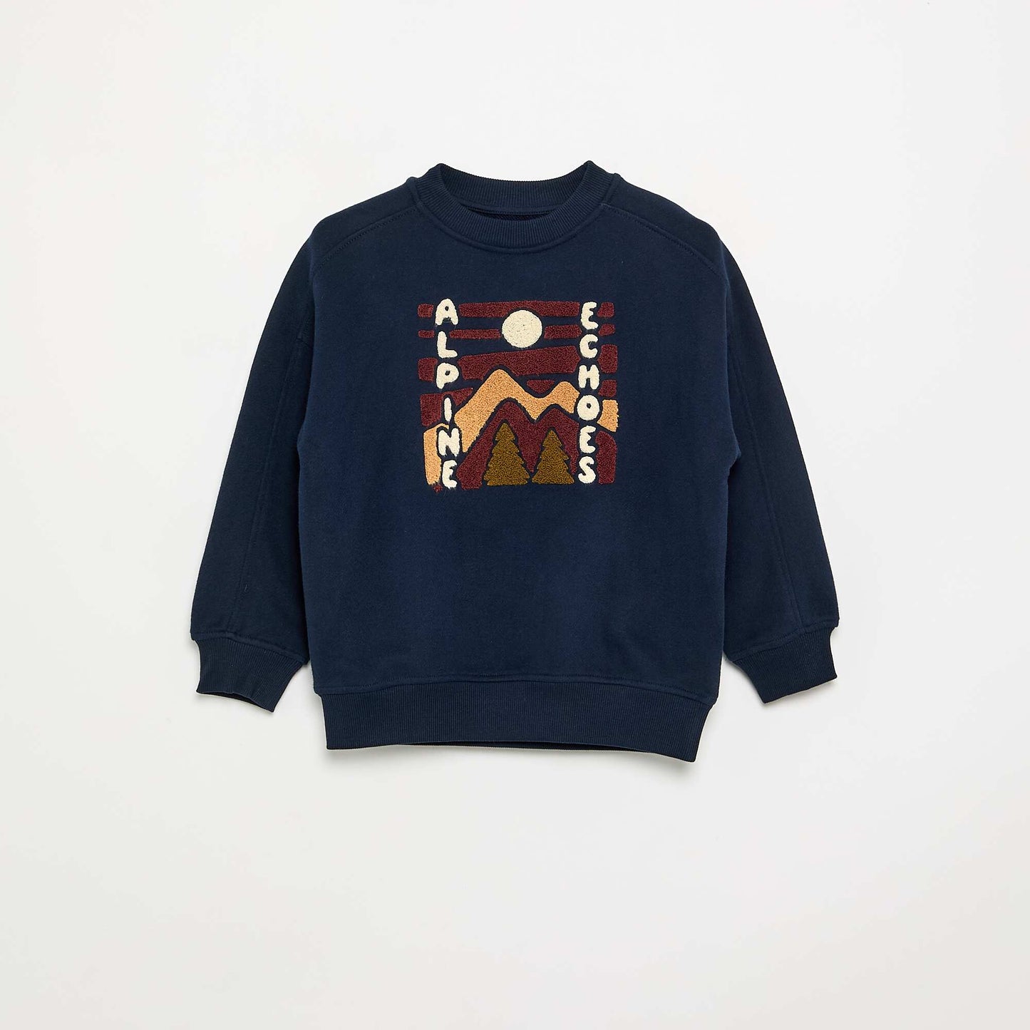 Printed Oversized Sweatshirt BLUE