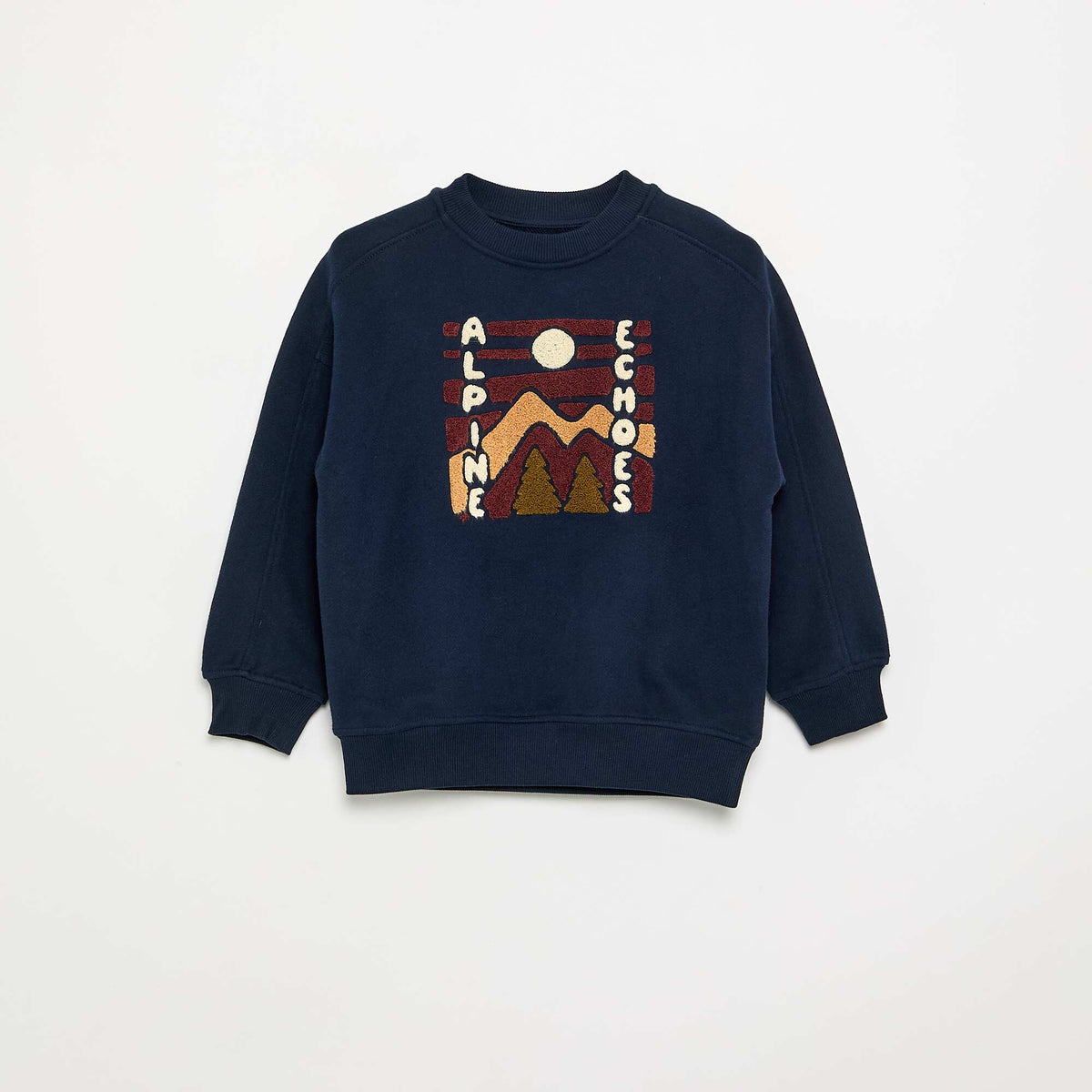 Printed Oversized Sweatshirt BLUE