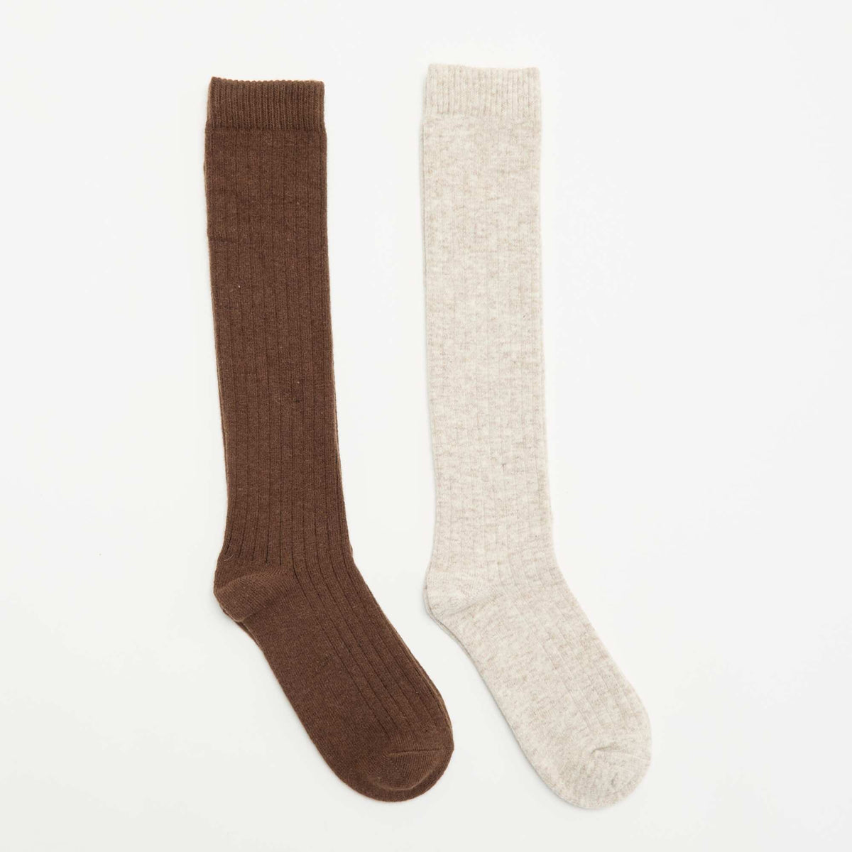 2-Pack of Tall Socks BEIGE