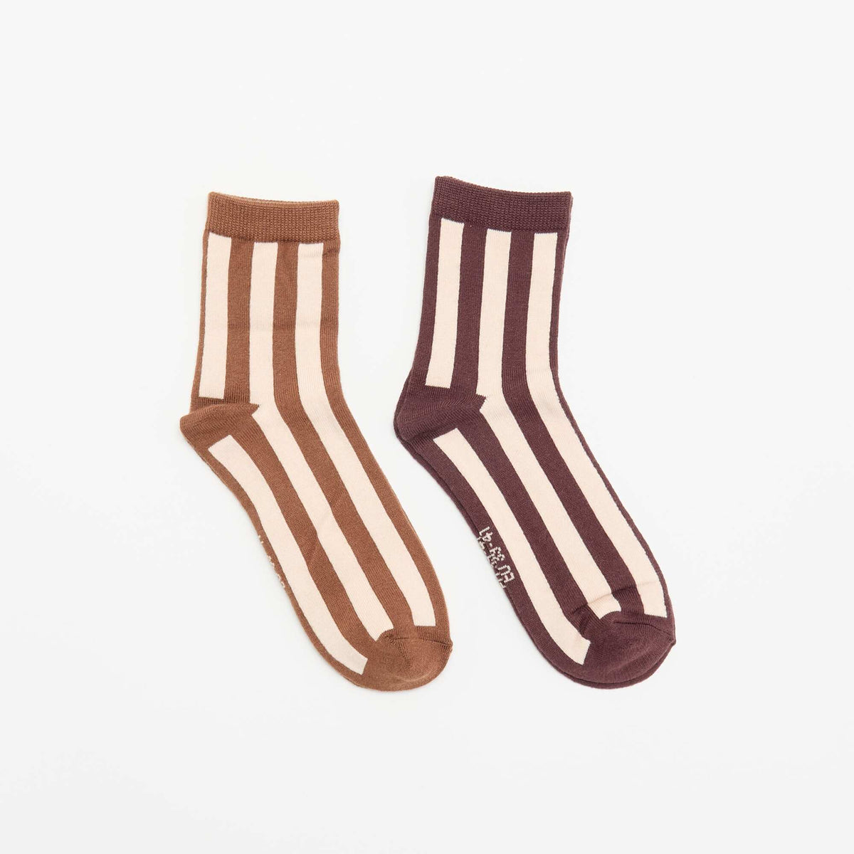 2-pack of printed ankle socks BROWN
