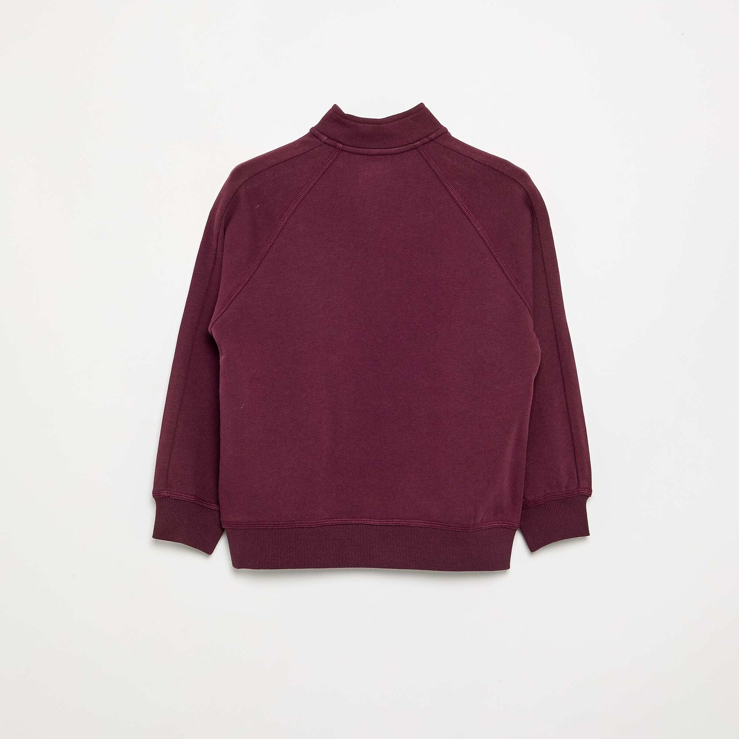 Zip-Neck Sweatshirt RED