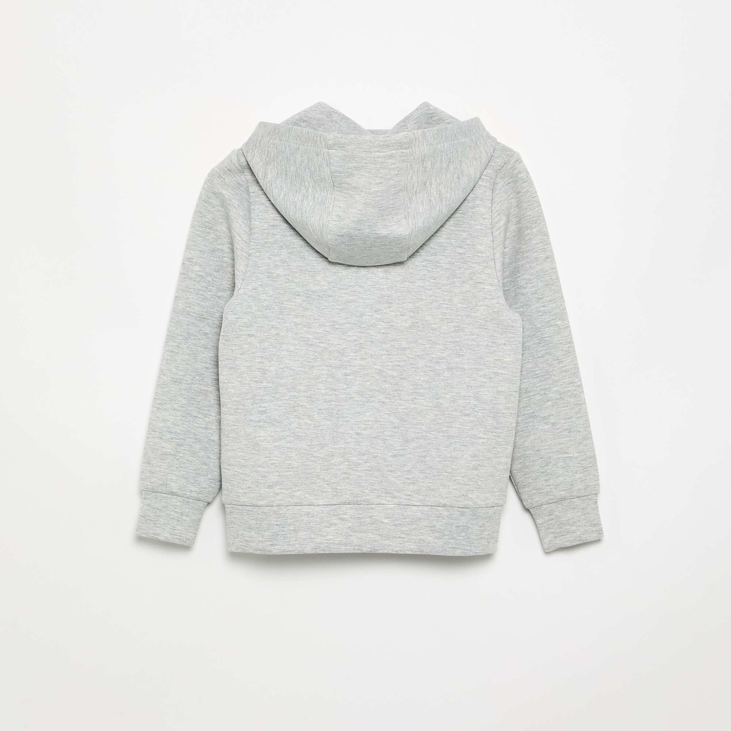Zipped Hooded Sweatshirt with 2 Zip Pockets GREY