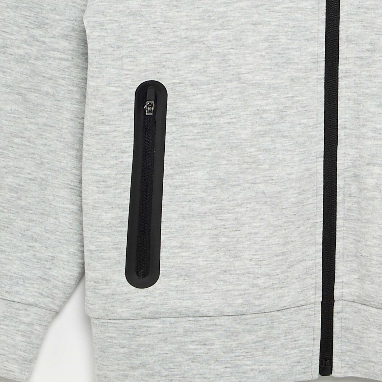Zipped Hooded Sweatshirt with 2 Zip Pockets GREY
