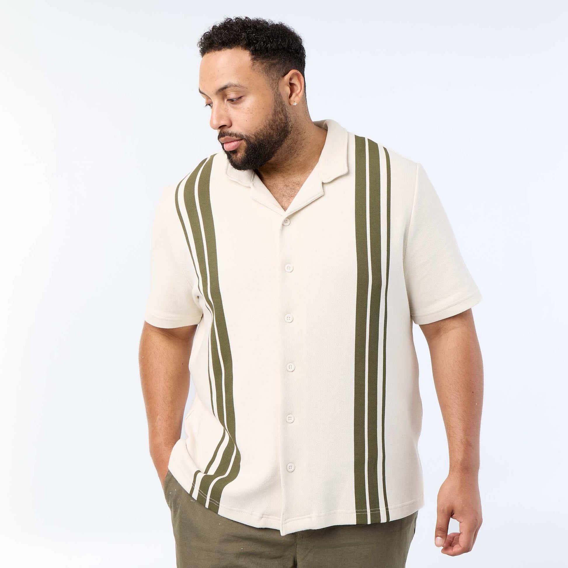 Short-sleeved shirt KHAKI