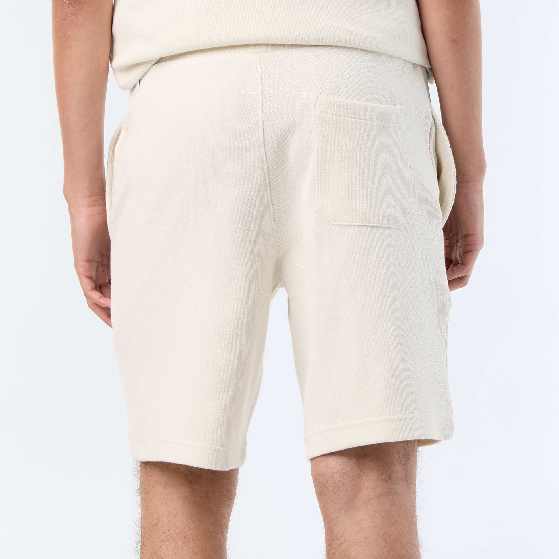 Heavy-Knit Bermuda Shorts BEIGE