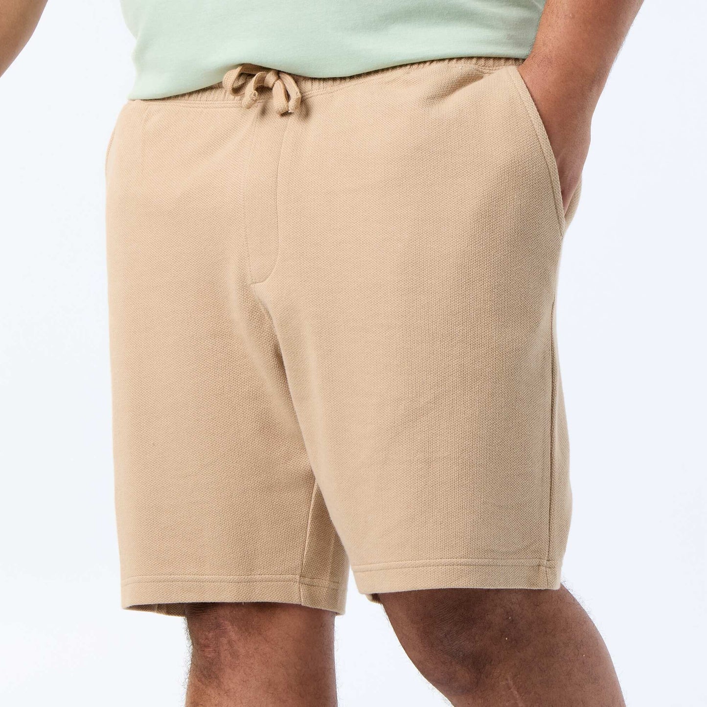 Elasticated Waist Chino Bermuda Shorts BEIGE