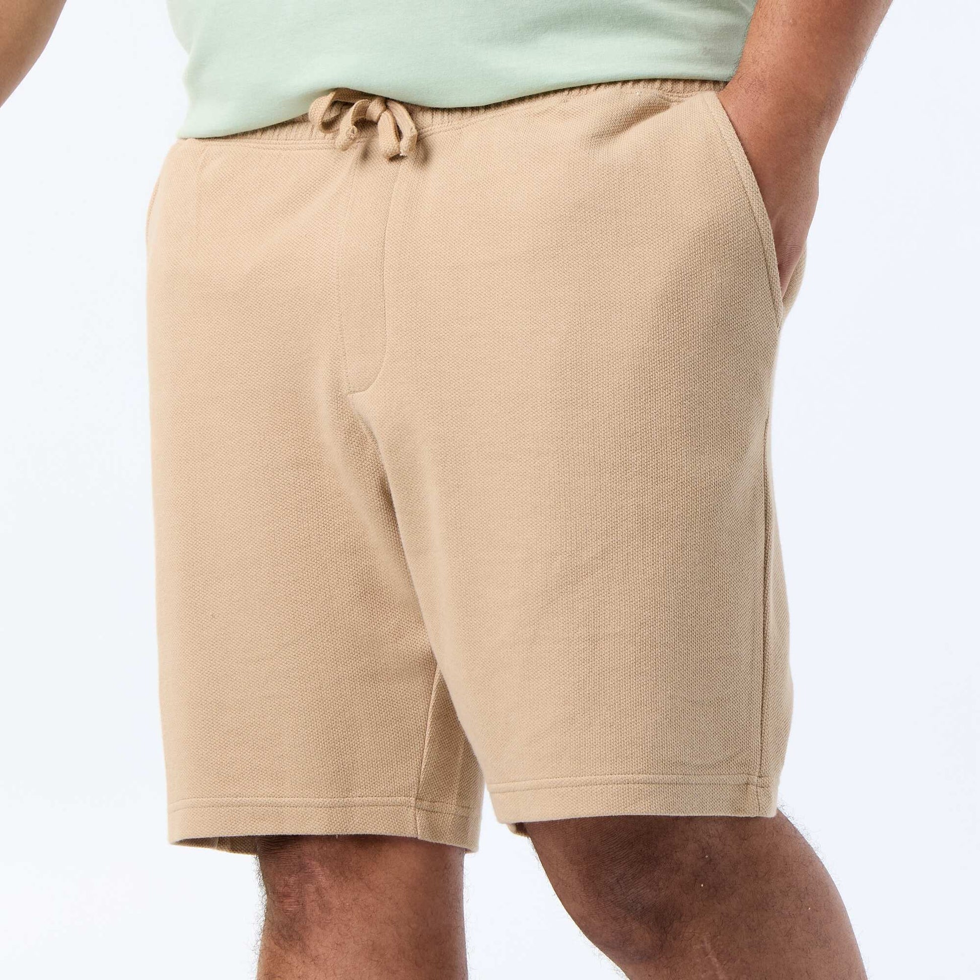 Elasticated Waist Chino Bermuda Shorts BEIGE
