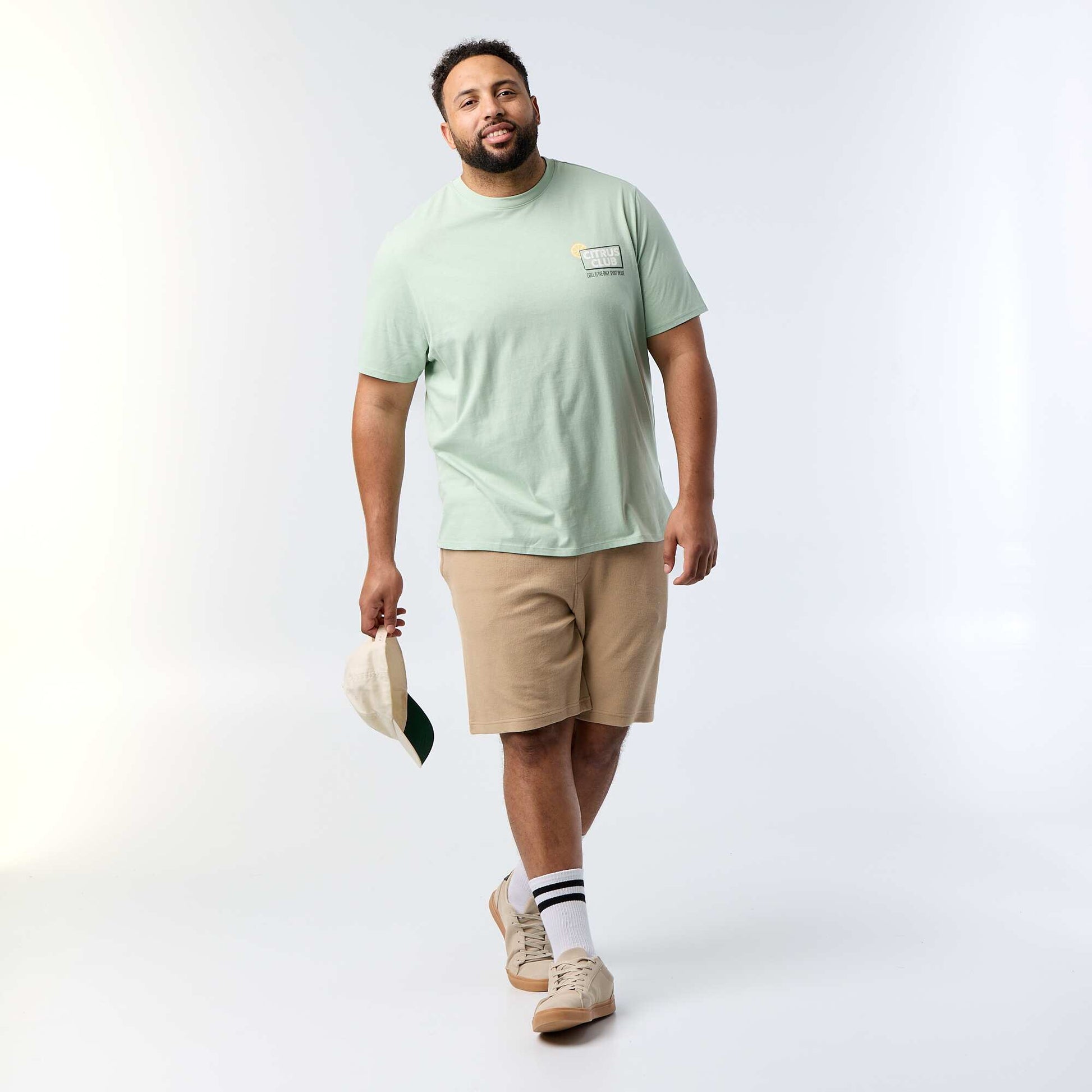 Elasticated Waist Chino Bermuda Shorts BEIGE