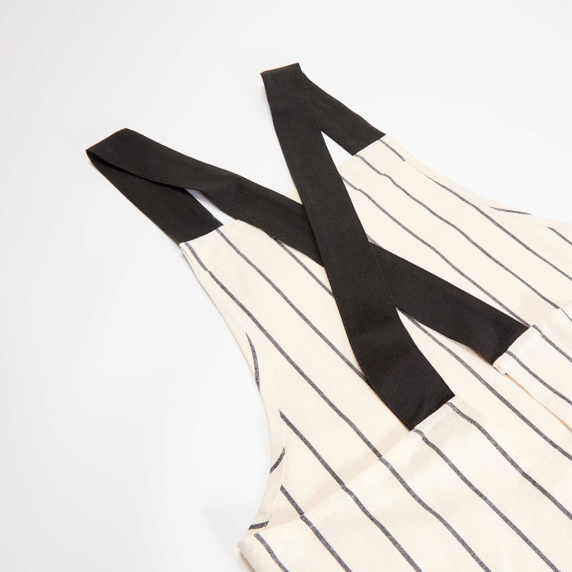 Printed Kitchen Apron BLACK