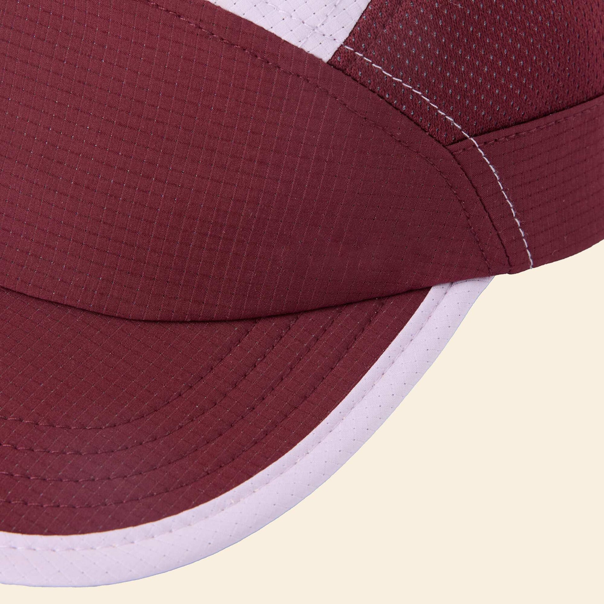Running cap with soft brim RED
