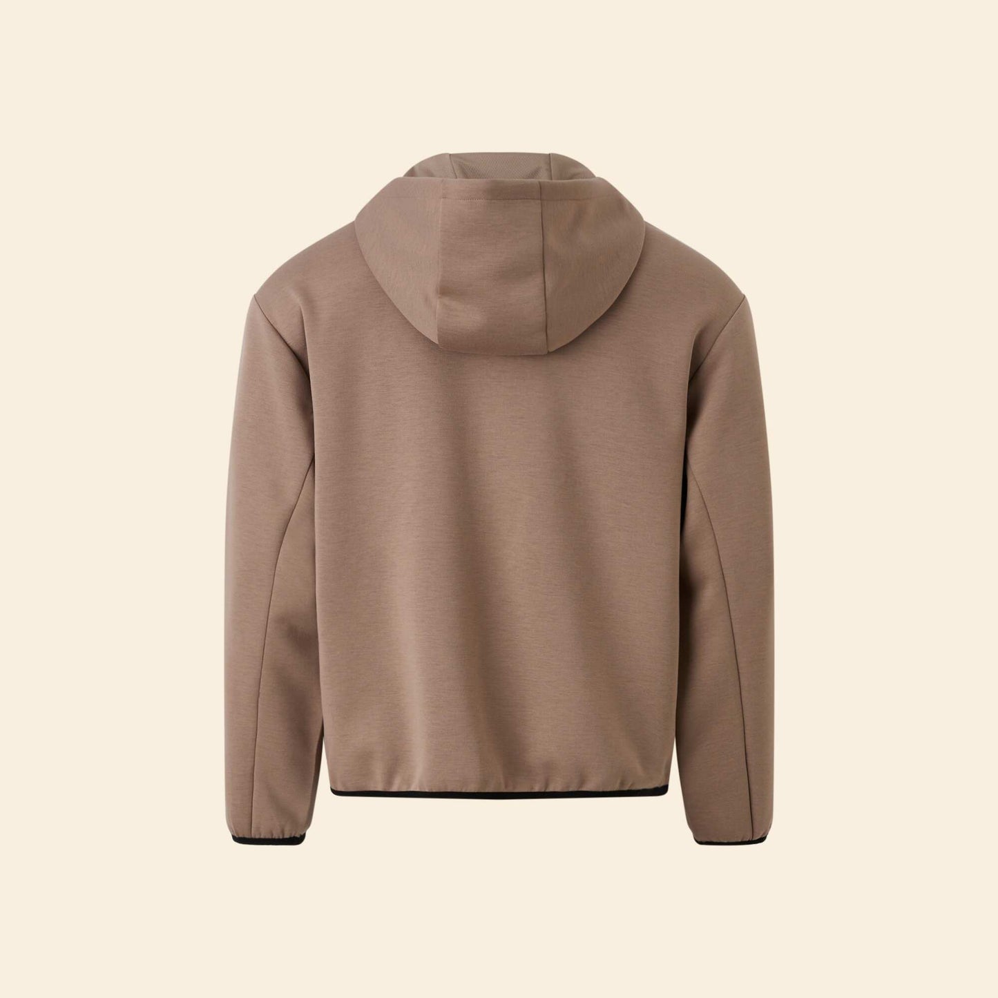 Zip-Up Sports Sweatshirt BEIGE