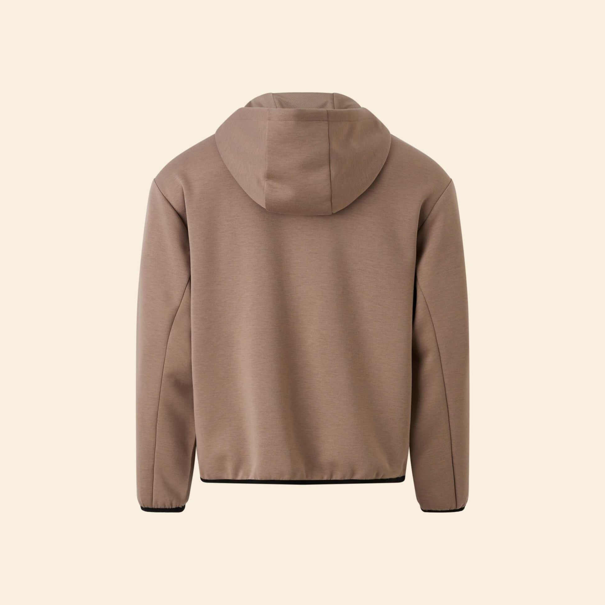 Zip-Up Sports Sweatshirt BEIGE