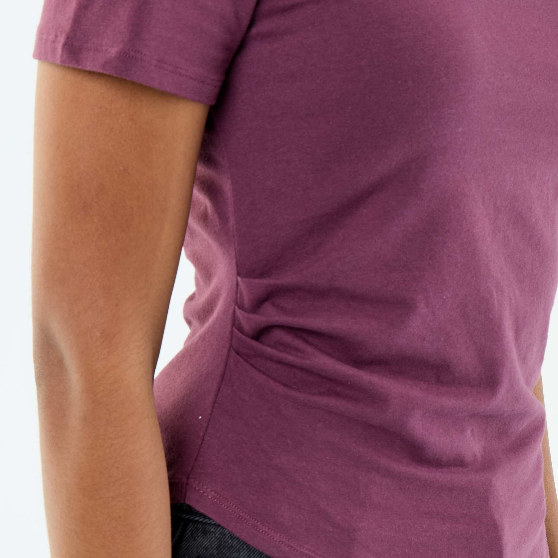 Asymmetric Short-Sleeved T-Shirt PURPLE