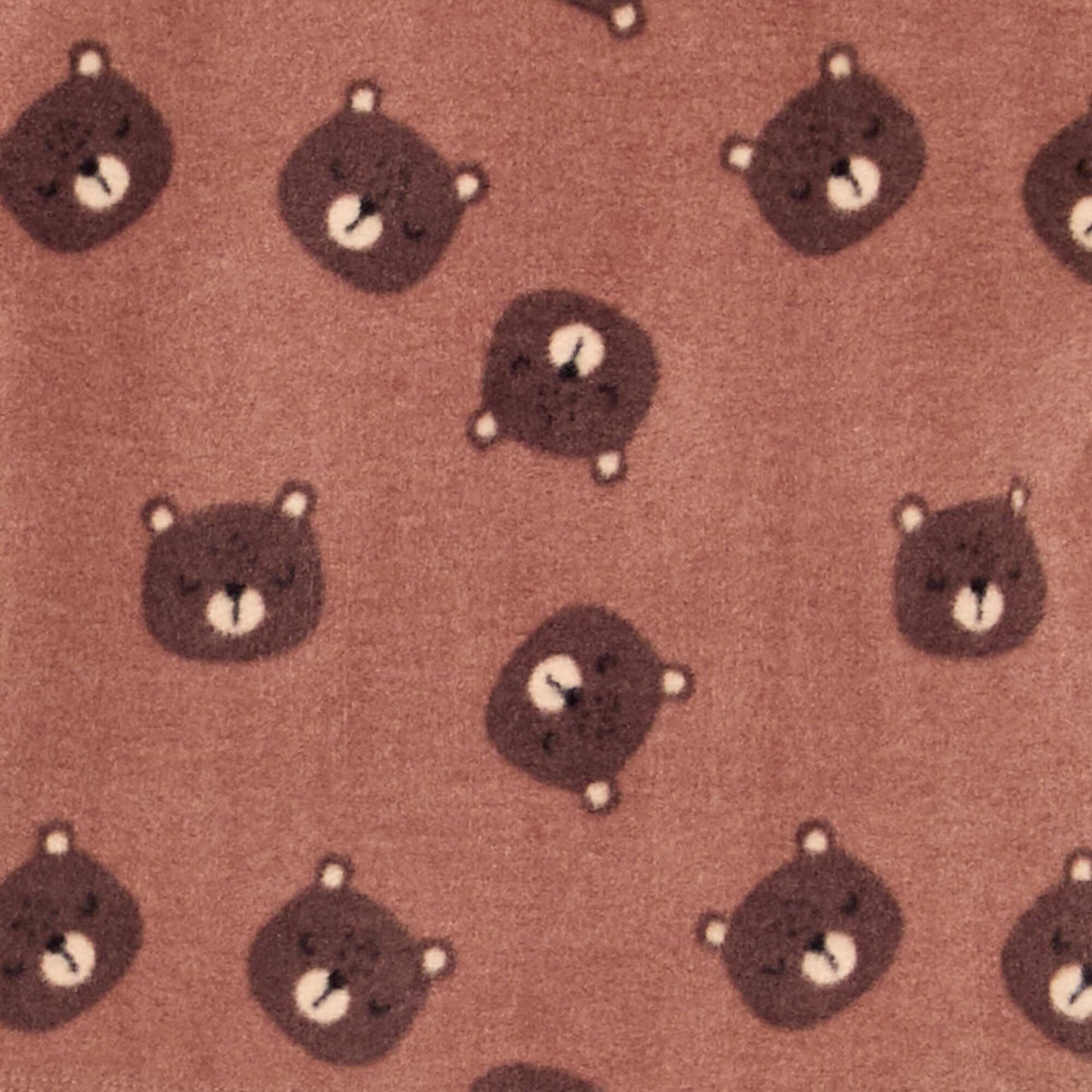 2-piece fleece pyjamas BROWN