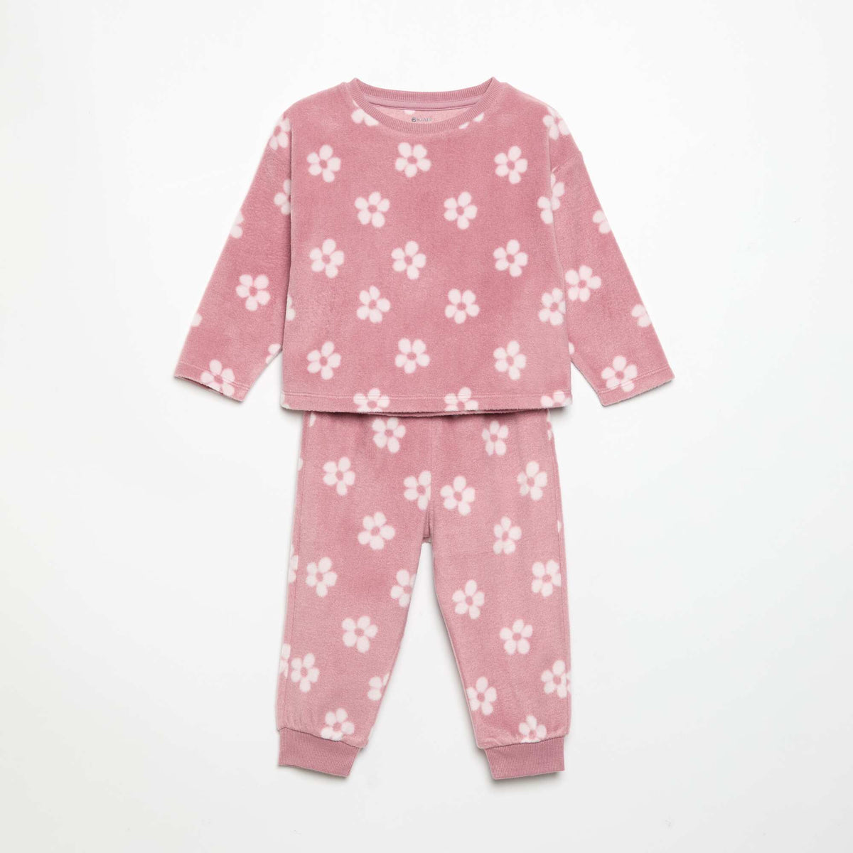 2-piece fleece pyjamas PINK