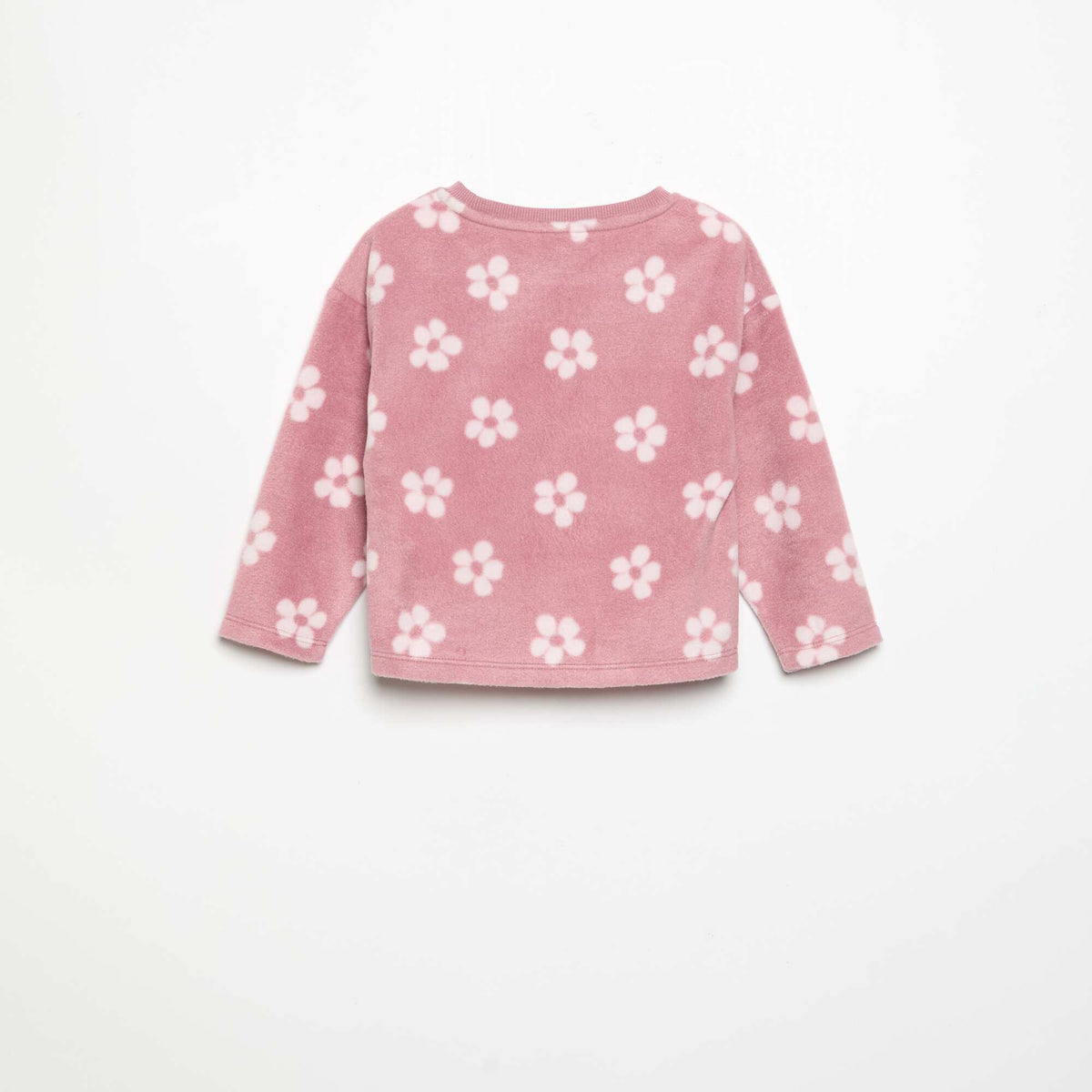 2-piece fleece pyjamas PINK