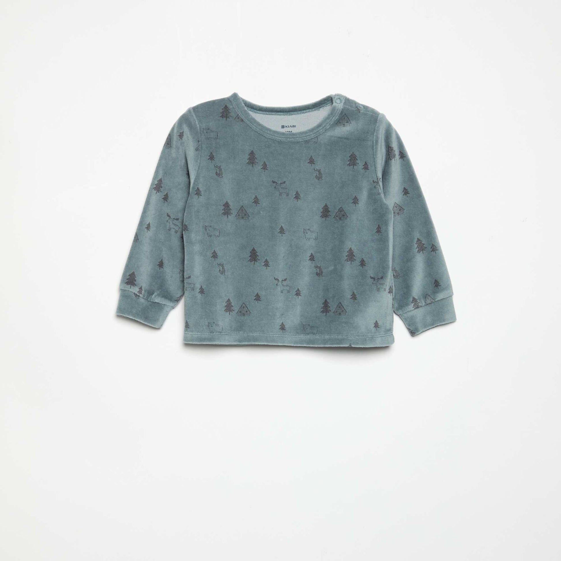 2-piece Pyjamas - Sweatshirt + Trousers BLUE
