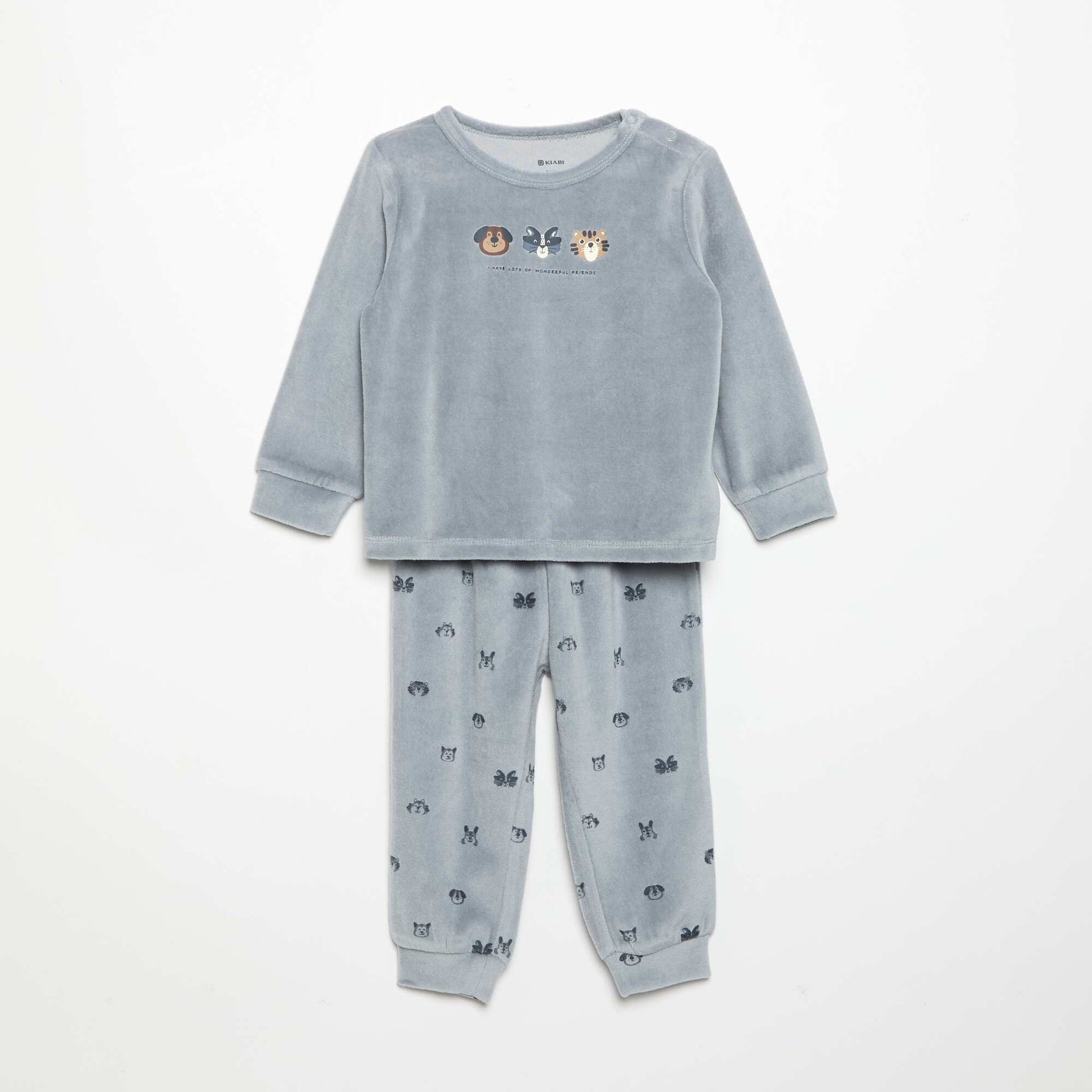 2-piece Pyjama Set - Sweatshirt + Trousers BLUE