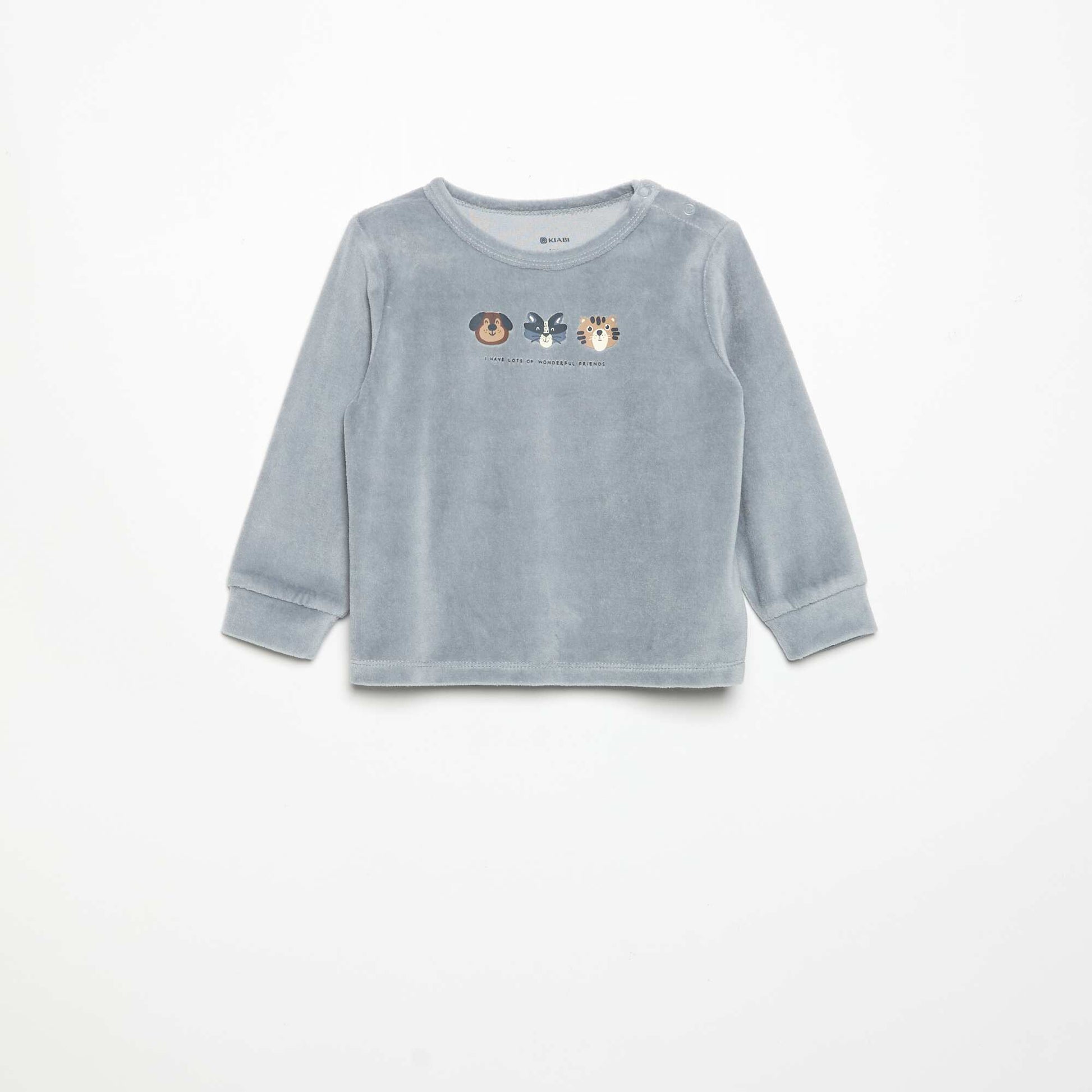 2-piece Pyjama Set - Sweatshirt + Trousers BLUE
