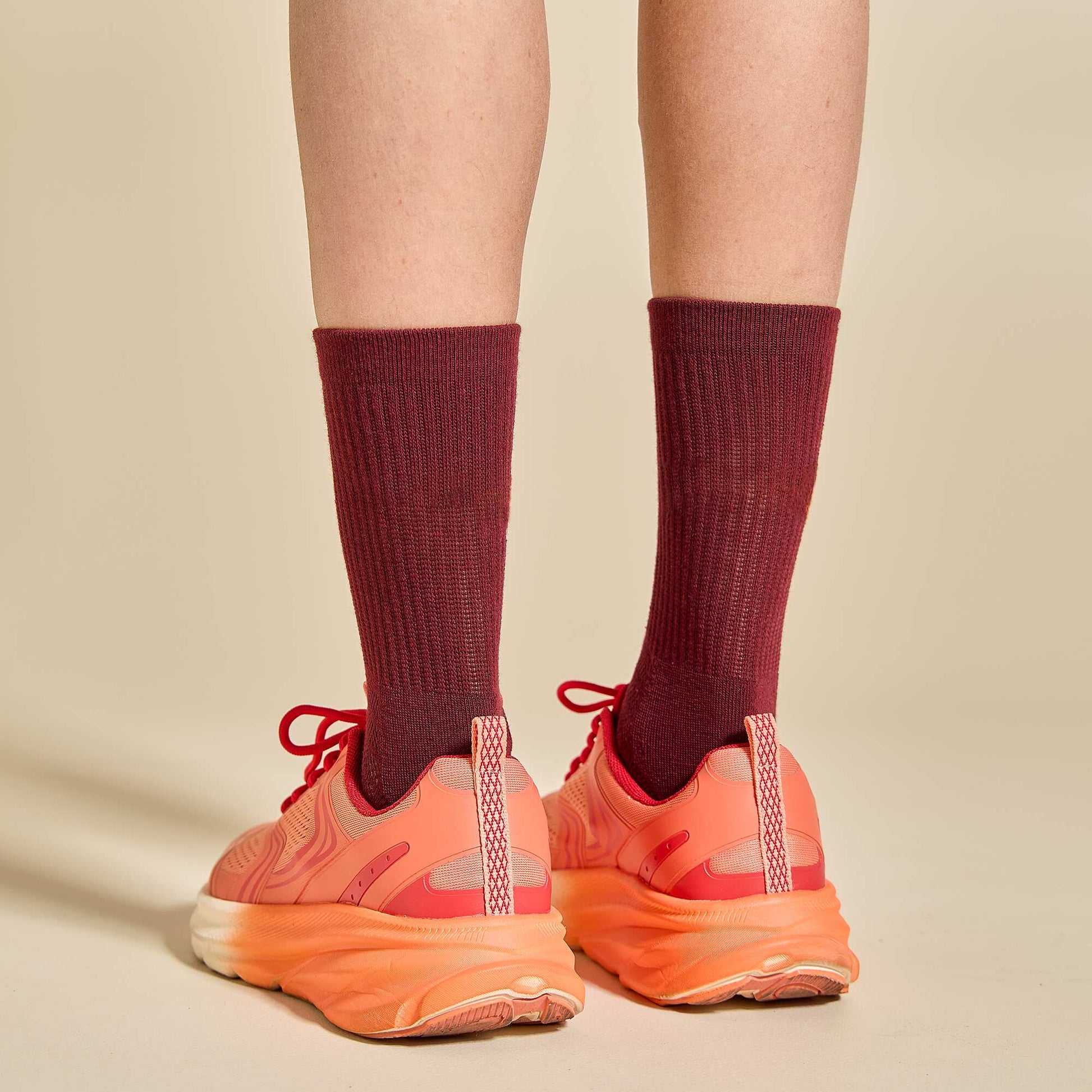 Pack of 2 pairs of anti-slip socks RED