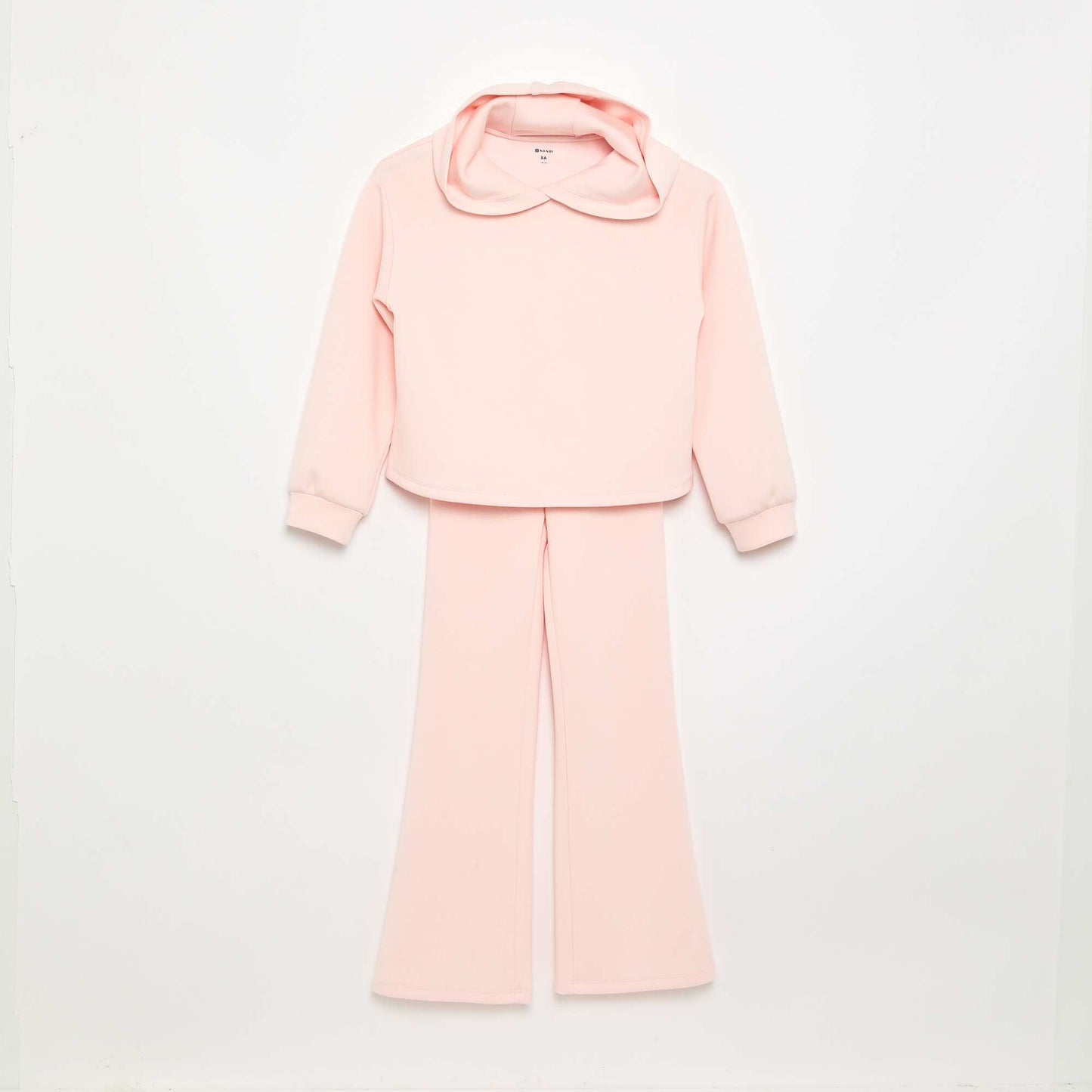 2-piece set - Hooded sweatshirt + flare leggings PINK